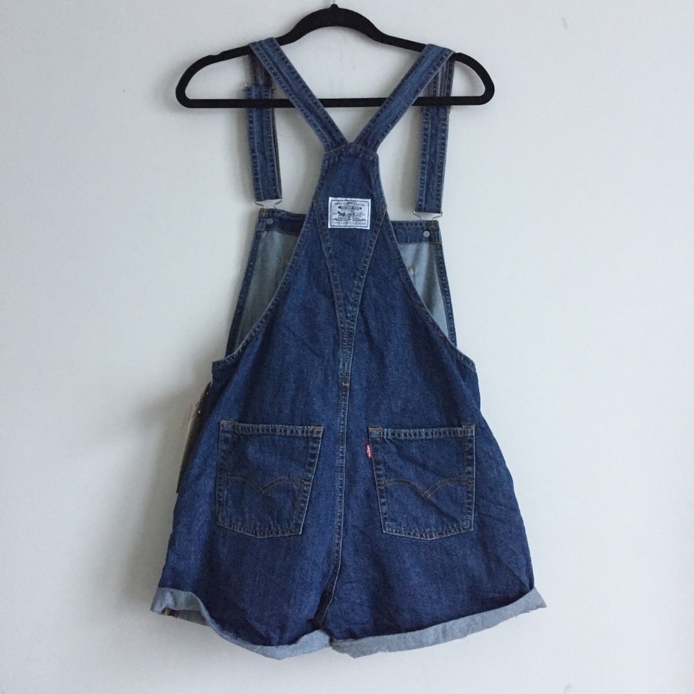 Cute Summer Look! New Levis Short Vintage Overalls - Picture 3 of 8